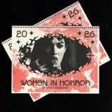 Women of Horror Risograph Spiral-Bound 2026 Calendar