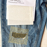 Minimal Mending + Embellishment Transfer: Persimmon Flowers