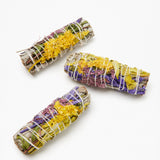 White Sage with Calendula Flower Smudge Wand