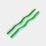Wiggle Candles - Vibrant Green Tapers