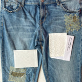 Minimal Mending + Embellishment Transfer: Persimmon Flowers