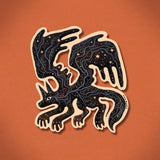 Winged Star Coyote Sticker