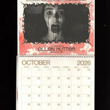 Women of Horror Risograph Spiral-Bound 2026 Calendar
