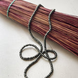 * Hematite Rondelle Bead Necklace