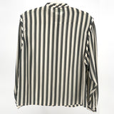 1990s Vertical Striped Blouse