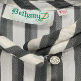 1990s Vertical Striped Blouse