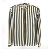 1990s Vertical Striped Blouse
