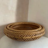 Vintage Japanese Nesting Baskets — Set of 3