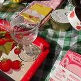 Mid-century STRAWBERRY METAL TRAY
