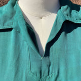 1940s Rayon Shirtwaist Dress