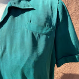 1940s Rayon Shirtwaist Dress