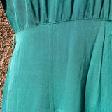 1940s Rayon Shirtwaist Dress