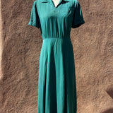 1940s Rayon Shirtwaist Dress