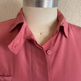 1980s ROSE SILK BLOUSE