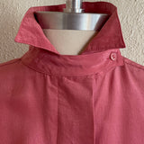 1980s ROSE SILK BLOUSE