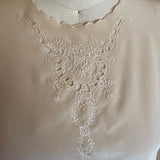 1970s ROMANTIC CUTWORK BLOUSE