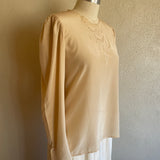 1970s ROMANTIC CUTWORK BLOUSE