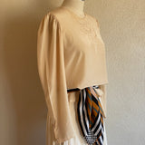 1970s ROMANTIC CUTWORK BLOUSE