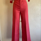 1970s Raspberry Tailored Trousers