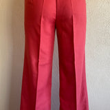 1970s Raspberry Tailored Trousers