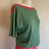 1980s Green Boatneck Tee