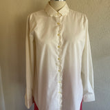 SCALLOPED IVORY BLOUSE (ORVIS)