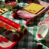 Mid-century STRAWBERRY METAL TRAY