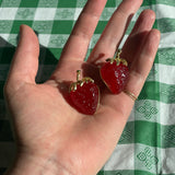 Luminous Strawberry Earrings