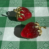 Luminous Strawberry Earrings