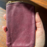 Oxblood Leather Pouch