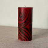 Vintage Swirl Pillar Candle