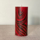 Vintage Swirl Pillar Candle