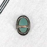 Silver Aqua Chalcedony Ring - 1990s