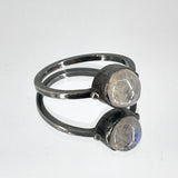 Silver Moonstone Ring - 1990s