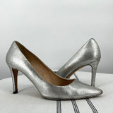 Silver J. Crew Pumps