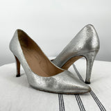 Silver J. Crew Pumps