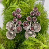 Silver & Tourmaline Earrings - c.1980s
