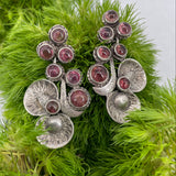 Silver & Tourmaline Earrings - c.1980s