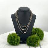 Chain Necklace with Orb Accents