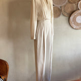 '70s Bill Blass Ivory Jumpsuit