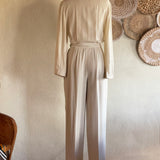 '70s Bill Blass Ivory Jumpsuit