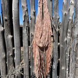 * Blush Macramé Fringe Bag