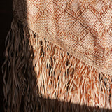 * Blush Macramé Fringe Bag