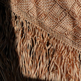 * Blush Macramé Fringe Bag