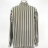 1990s Vertical Striped Blouse