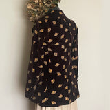 Vintage 70s Printed Velvet Blazer