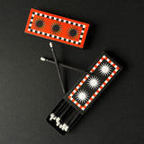 Geomegtric Star Risograph Printed Matches