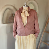 90s PAUL & JOE STAND COLLAR TWEED JACKET