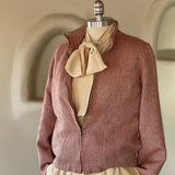 90s PAUL & JOE STAND COLLAR TWEED JACKET