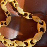 Vintage Resin Link Necklace